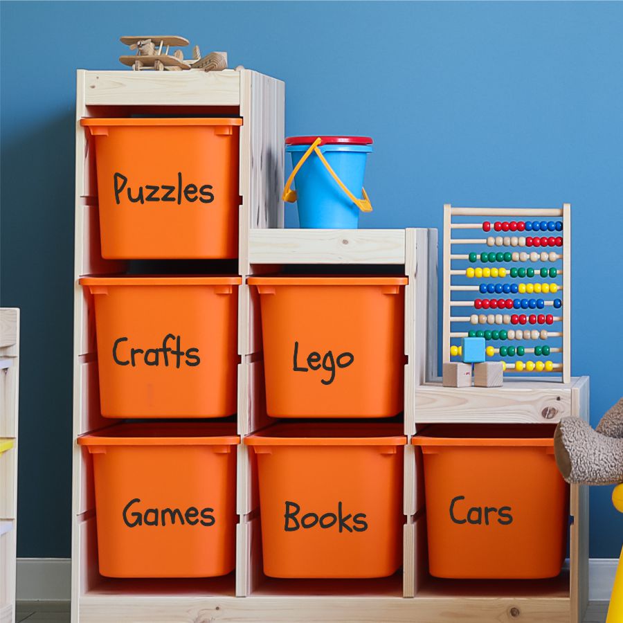 Color-Coded Labels For Lego Storage - The Organized Mama