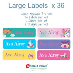 unicorn name stickers unicorn name labels nameitlabels